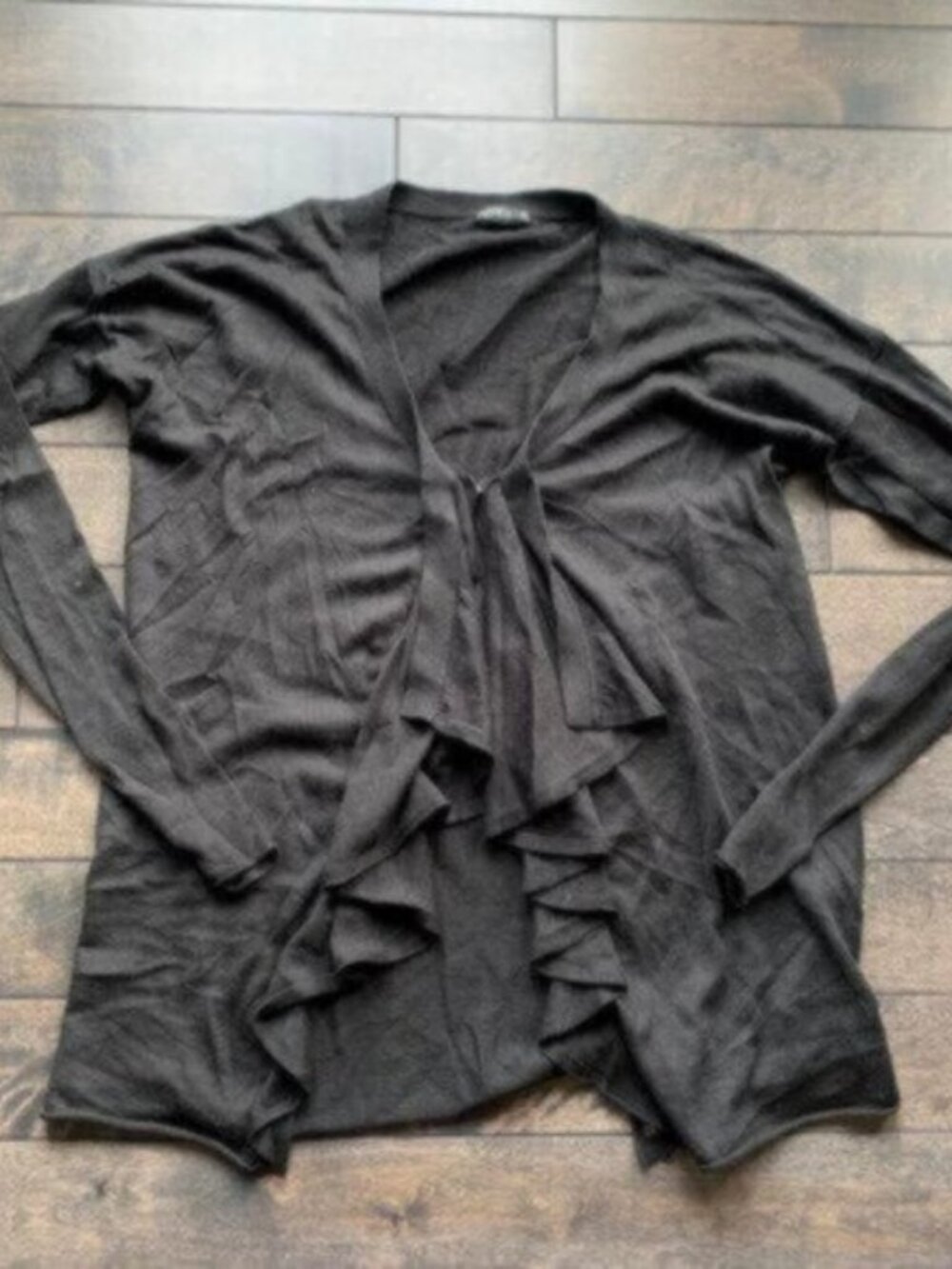 Club Monaco Ruffle Front Cardigan